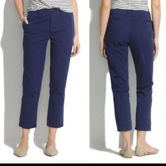 NWT Madewell Cropped Rivington Trousers Size 25 - Picture 11 of 13